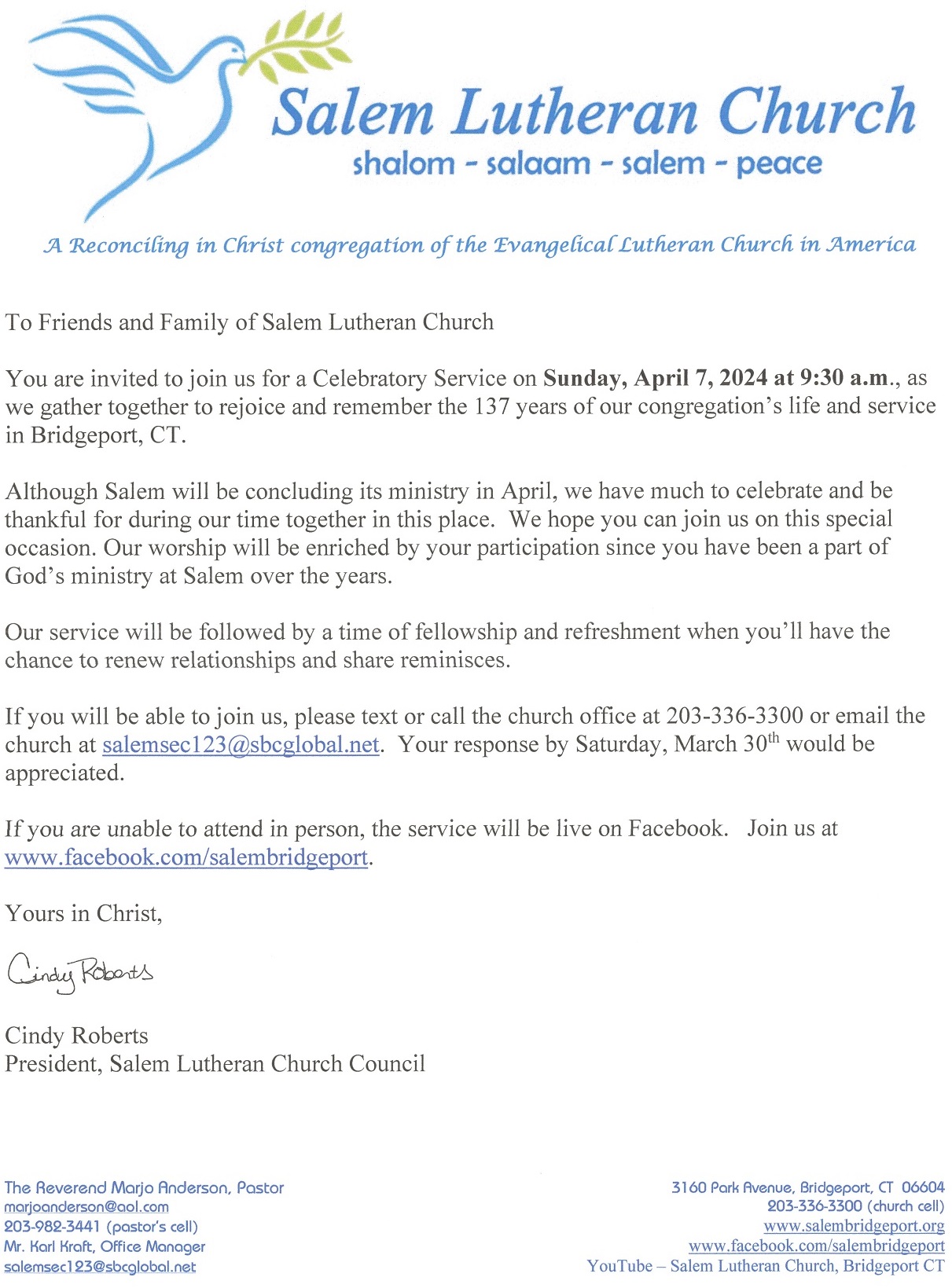 invite-letter-salem-lutheran-church
